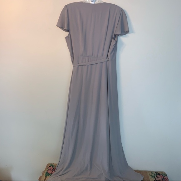 Show Me Your MuMu Noelle Wrap Maxi Dress L - Picture 2 of 10